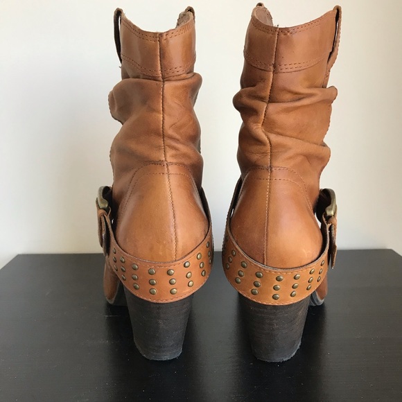 Aldo Leather Mid-calf Boots with Buckle - Picture 3 of 8